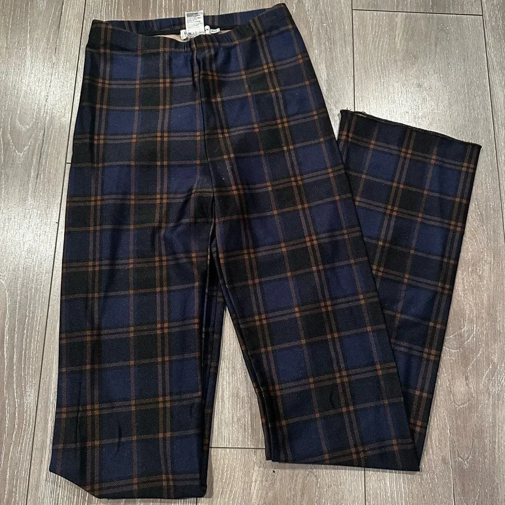 Good American | Plaid High-Rise Pants